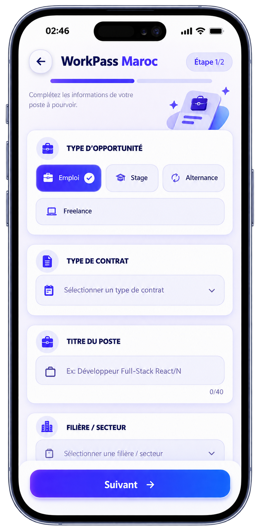 Publier une offre ou une recherche sur WorkPass